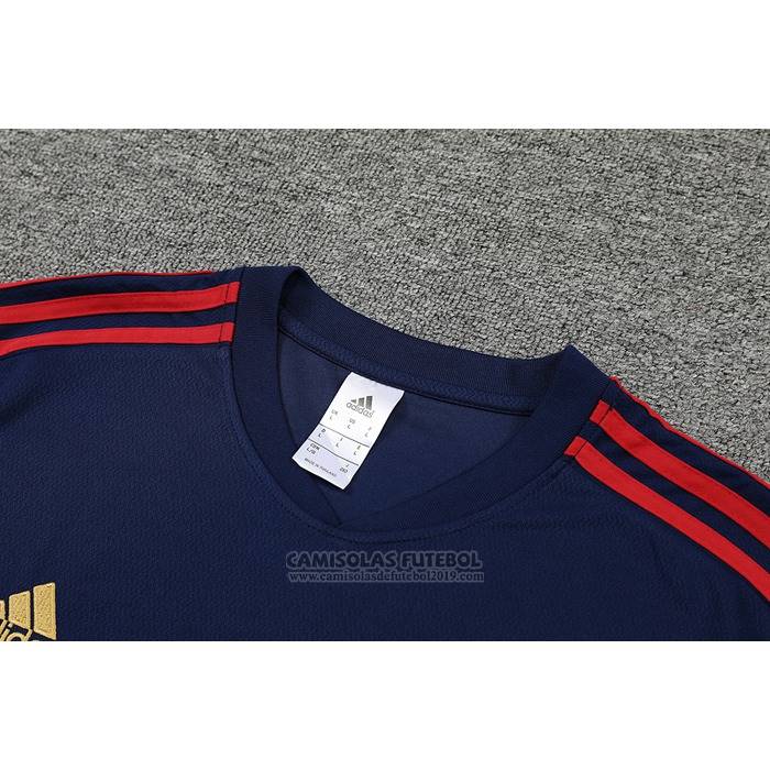 Fato de Treino Ajax Manga Curta 2022-2023 Azul - Calcas Curta